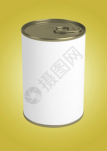 彩色孤立背景3d上的食物罐锡适合设计元素用于设计元素盒实际的铝图片