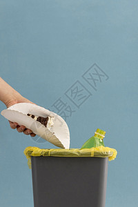 美容光照食品废物概念美丽摄影食品废物香蕉回收厨房图片