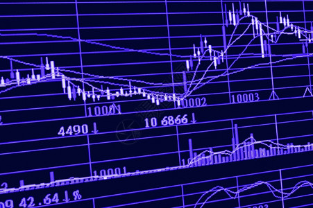 计算机监测财务概念分析库存图的数据表经济报告商业图片