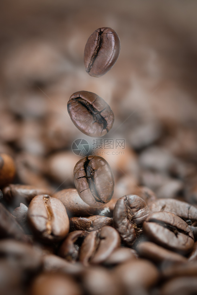 烘焙的咖啡豆图片