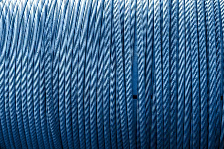 铜芯电线技术的高压铜20年的彩色经典蓝拖网ColorofCloseclosup背景