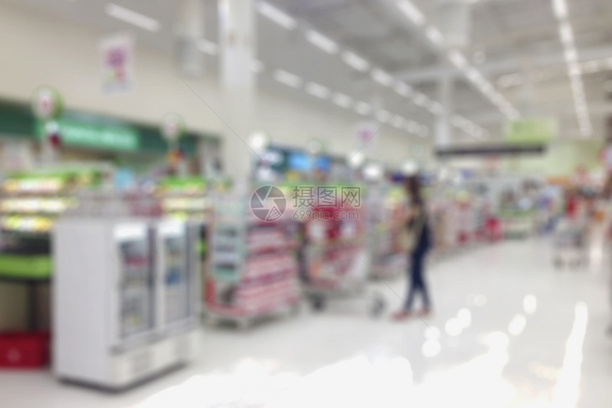 散焦卖摘要模糊的超级市和购物商场内地支付点背景材料摘要抽象的图片