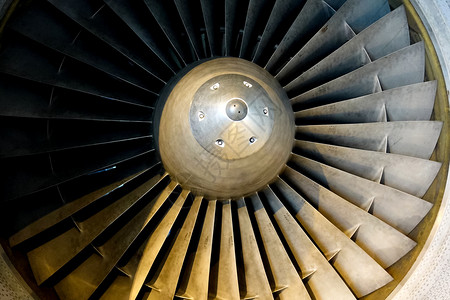 圆圈气体镍合金涡轮飞机发动镍合金涡轮飞机发动一种高清图片