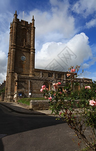 修道院崇拜天空乡村Dorset农村传统英语教堂图片