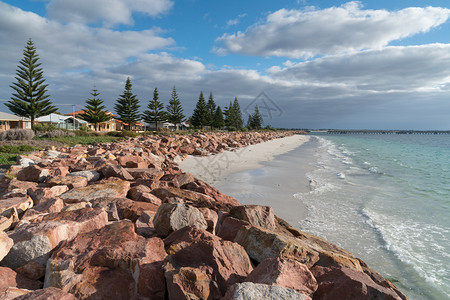 沿海埃斯佩兰西澳大利亚州埃斯佩兰海滨长廊在阳光明媚的日子西澳大利亚州城市路德维希背景图片