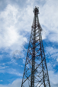 卫星桅杆电信号的天线顶峰高度电讯信号细胞图片