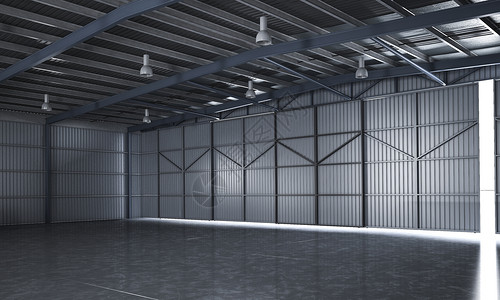 店铺门3d提供美丽的空仓库结构体框架行业设计图片