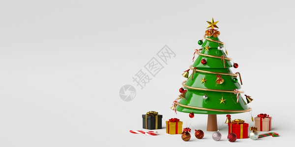 圣诞快乐新年圣诞树礼物装饰品3D铸造驯鹿使成为糖果图片