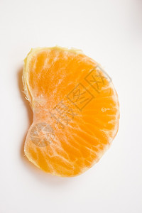 橙白色背景的充满活力曼达林水果生可口图片