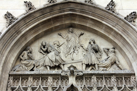 基督复活圣伯纳德拉谢贝勒教堂巴黎礼拜哥特图片