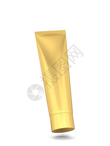 空的治疗凝胶白色背景上孤立的空白化妆品管包装模型3d插图Name图片
