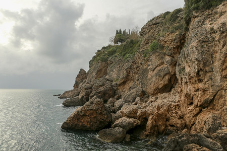 海岸线安塔利亚旅游海边悬崖缘图片