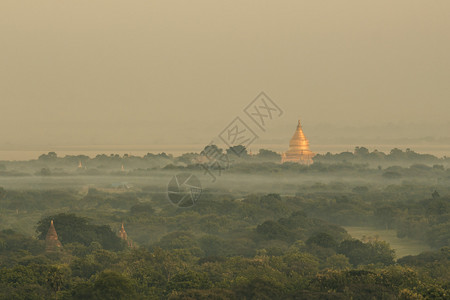 古老的缅甸旧巴甘古老寺庙景观王国历史图片