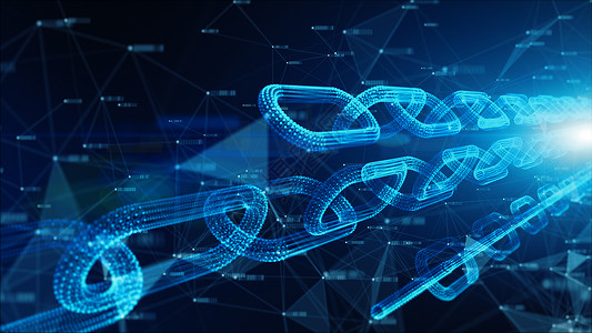 数字的电子象征外地深度网络链接连加密货币和数字技术网络概念a数据信息图片