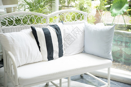 长椅家丰富多彩的豪华白色沙发椅子现代装饰内地设计白沙发要多式的枕头图片