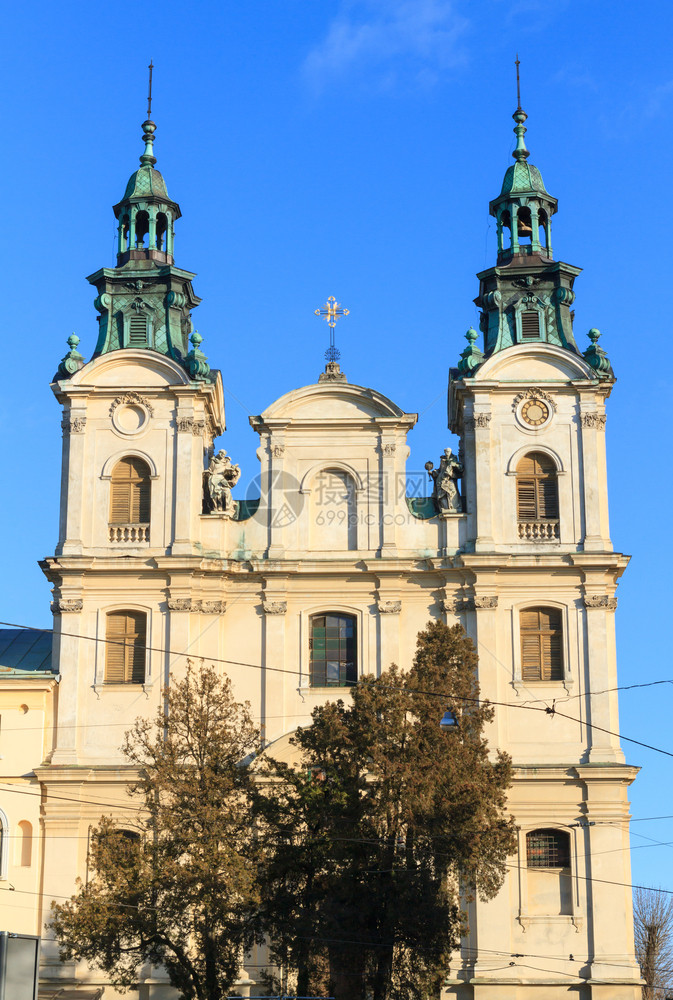 乌克兰利沃夫StMaryMagdalene天主教堂器官罗马的建筑图片