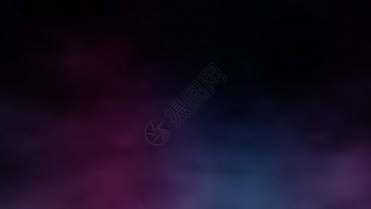 黑色背景上的抽象多色蓝粉紫雾和烟用于概念设计万圣节幽灵之夜魔法颜色冰图片