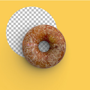 糕点传统甜圈的顶端观光孤立克拉芬果冻图片