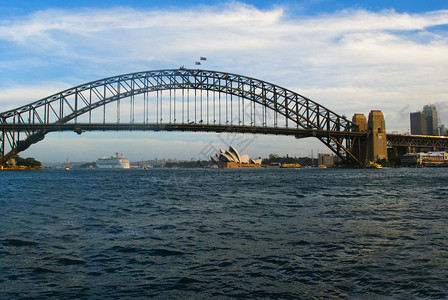 与海港桥梁悉尼澳大利亚的都市风景假期地标城市图片