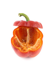 饮食橙白色背景的红辣椒有剪切工作路径白色背景的红辣椒有剪裁工作道路吃图片