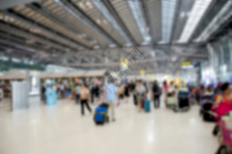 机场背景的抽象模糊为背景到达国际的假期图片