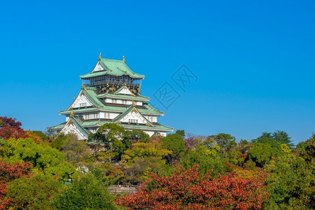 教科文组织日本大阪城堡日本人关西图片