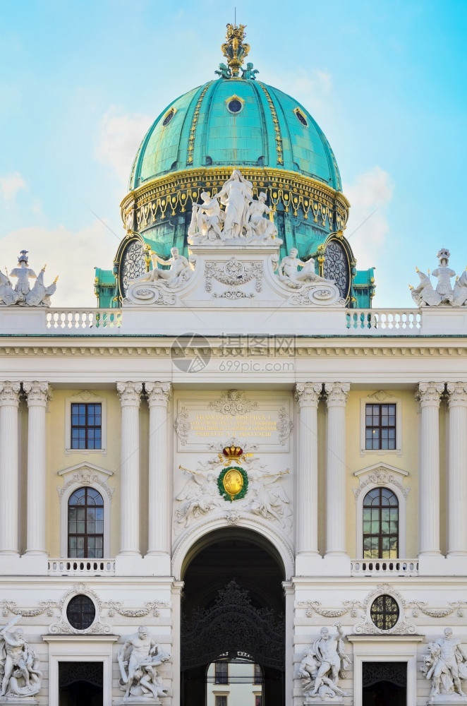 小号奥地利维也纳霍夫堡皇宫圣迈克尔斯建筑学纪念碑图片