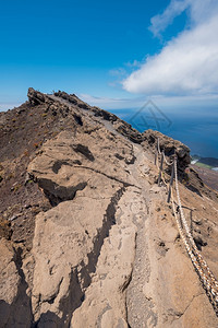 旅行异国情调西班牙加那利群岛拉帕尔马的圣安东尼奥火山坑全景图片