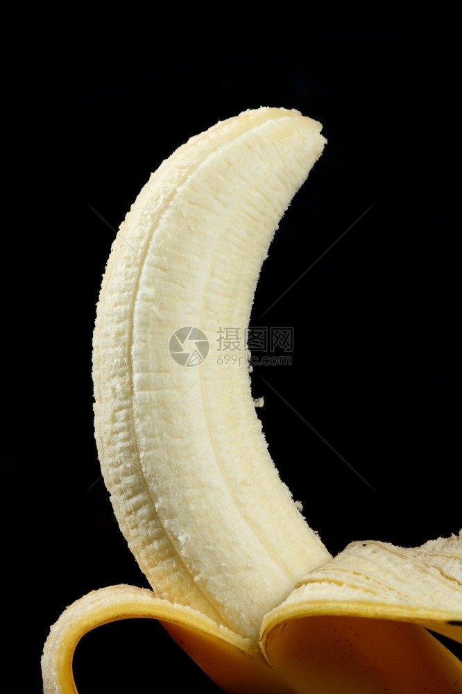 男人食物香蕉孤立的黑人成熟图片