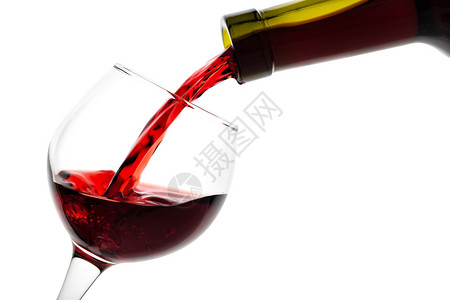 玻璃的详情装满红酒在白色背景上隔绝玻璃的详情装满红酒行业瓶子填充图片