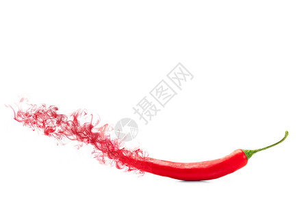 新鲜辣椒素材超过以白色孤立背景拍摄辣椒照片热的设计图片
