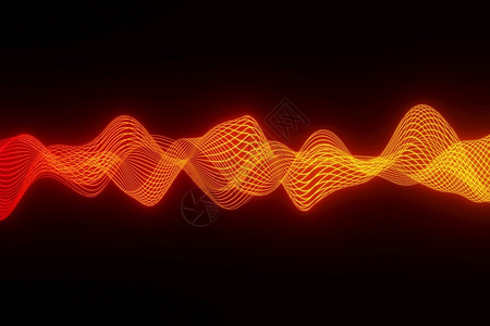 医疗的电子音频波心跳3D投影Y运动图片