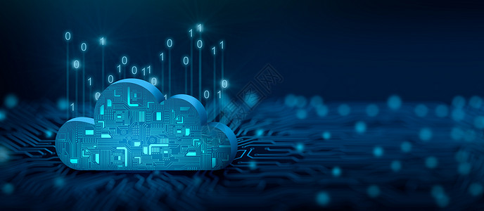 云基础设施系统云计算技术互联网上关于电路汇合点的云计算技术包括蓝背景简要云计算技术服务储存概念3D插图三维解联系蓝色的设计图片