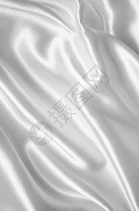 平滑优雅的白色丝绸或纹质可用作婚礼背景海浪装饰莫罗佐娃图片