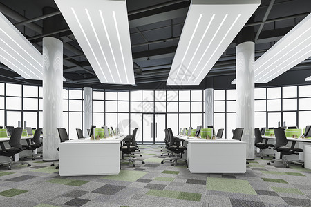 装饰风格举行3次商务会议和办公大楼绿色工作室的办公用房阁楼在职的图片
