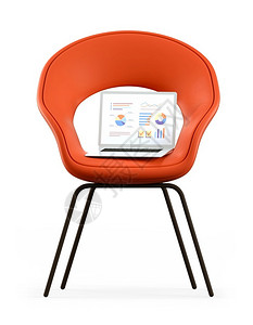 家校互动在舒适的椅子上打开膝型电脑在白色背景网站界面图表和分析统计数据上孤立无援照片来源httpwwworg使成为市场扶手椅设计图片