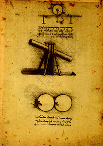 14世纪LeonardodaVincie工程图画项目14日佛法背景图片