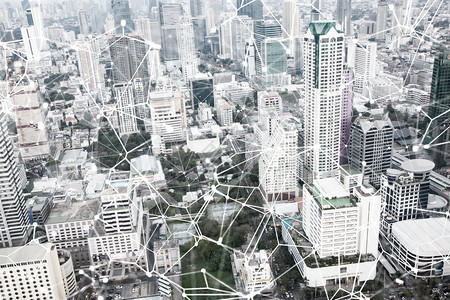 连接使用权城市智能天线技术背景网络图片