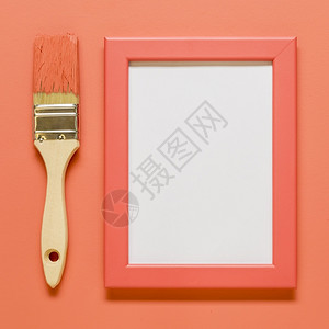 颜色粉红空边框有刷黑彩色表面艺术品海报图片