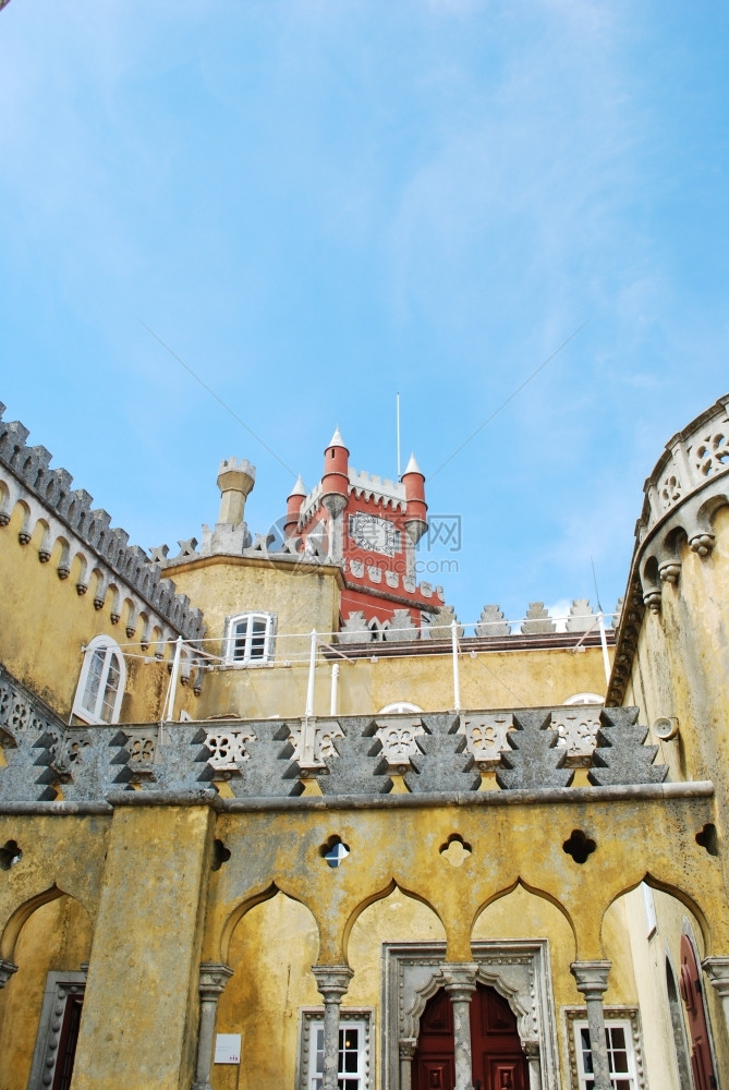 著名的宫殿和葡萄牙七大奇迹之一国民旅游里斯本图片