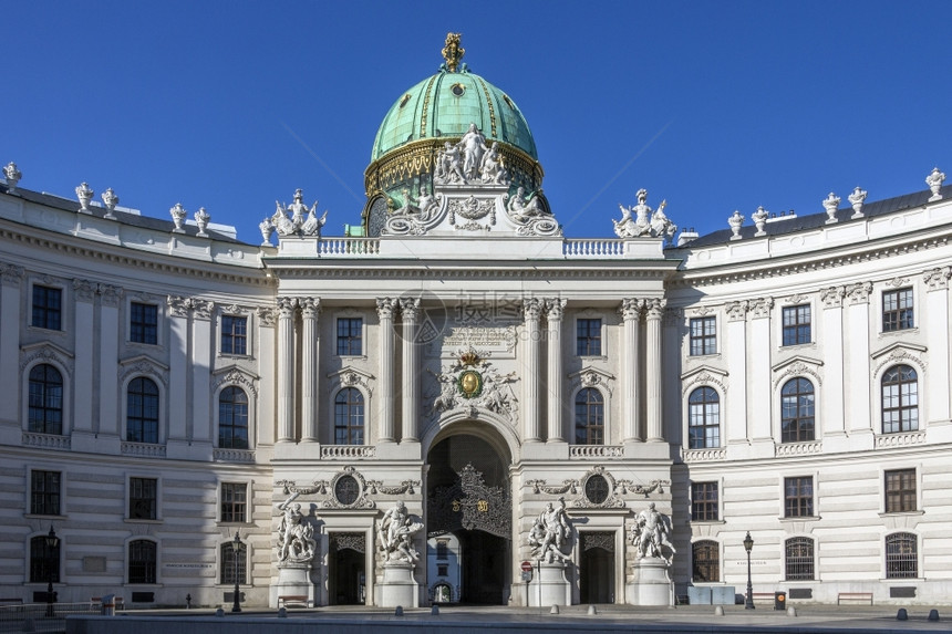 观光世纪奥地利人维也纳的霍夫堡宫是前皇奥地利总统的官邸和办公场所欧洲奥地利历史包括哈布斯堡王朝的君主和奥匈帝国的统治者图片