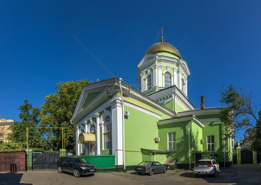朝圣正统乌克兰奥德萨08142年奥德萨圣三一或希腊大教堂除了位于奥德萨圣三一大教堂中心地区外旅行图片