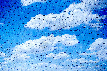 自然新鲜的湿用于设计和模式背景的天空和云底水滴用于设计和图案背景图片