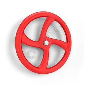 行业化学技术以白色背景孤立的Valve轮3d插图图片