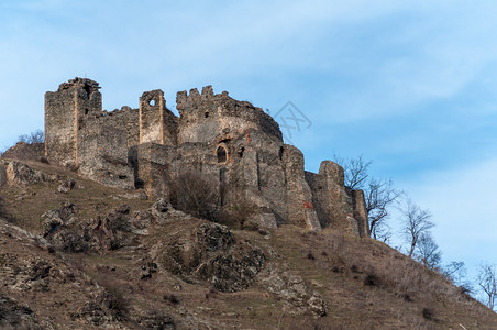 历史筑城1278年建造的索莫斯堡垒墙图片