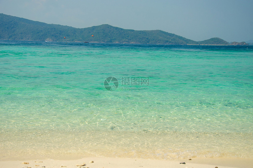 支撑风景和蓝色海浪的潮流泰国波图片