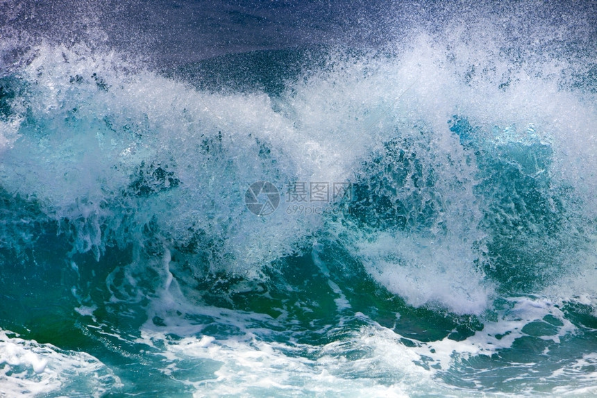 海洋波浪新鲜的水照片图片