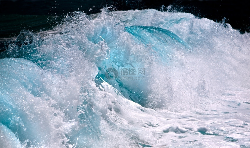 海洋波浪火山抽象的照片图片