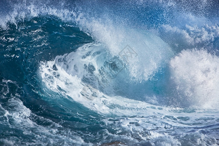抽象的自然海洋波浪力量图片