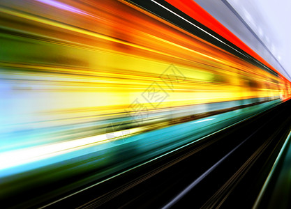地铁通勤高速列车的背景户外运动模糊游客导轨机车设计图片